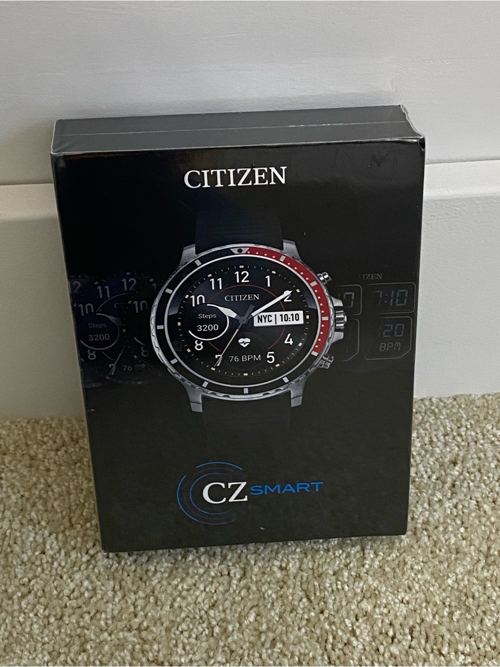 Citizen Smartwatch Boxed Wristwatch - Black with Red Accent